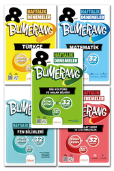 Günay Yayınları - 8. Sınıf LGS Tüm Dersler Bumerang Haftalık Denemeler 7 Kitap Günay Yayınları