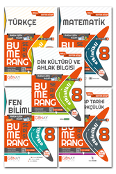 Günay Yayınları - 8. Sınıf LGS Tüm Dersler Soru Bankası Bumerang Etkinlikli Defter Kitap 7 Kitap Günay Yayınları