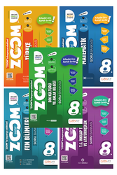 Günay Yayınları - 8. Sınıf LGS Tüm Dersler Soru Bankası Seti Zoom Serisi 7 Kitap Günay Yayınları