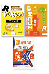 Günay Yayınları - 8. Sınıf LGS Türkçe Anlam Bilgisi 3'lü Set Günay Yayınları