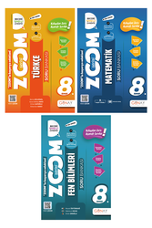 Günay Yayınları - 8. Sınıf LGS Türkçe Matematik Fen Bilimleri Soru Bankası Seti Zoom Serisi Günay Yayınları