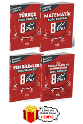 Koray Varol Yayınları - 8. Sınıf LGS Türkçe Matematik Fen İnkılap Plus Soru Bankası Seti Koray Varol Yayınları KVA Plus