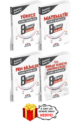 Koray Varol Yayınları - 8. Sınıf LGS Türkçe Matematik Fen İnkılap Temel Soru Bankası Seti Koray Varol Yayınları KVA Plus
