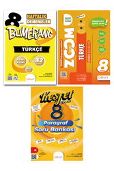 Günay Yayınları - 8. Sınıf LGS Türkçe Paragraf 3'lü Avantaj Seti Günay Yayınları
