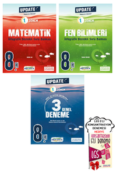 Okyanus Yayınları - 8. Sınıf LGS Update 1. Dönem Matematik Fen Bilimleri Soru Bankası ve 3'lü Deneme Okyanus - Hediyeli