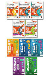 Günay Yayınları - 8. Sınıf Tüm Dersler Etkinlikli Kitaplar ve Zoom Soru Bankası Seti 10 Kitap Günay Yayınları