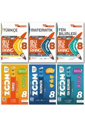 Günay Yayınları - 8. Sınıf Türkçe Matematik Fen Bilimleri Etkinlikli SB ve Zoom Soru Bankası Seti Günay Yayınları