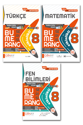 Günay Yayınları - 8.Sınıf LGS Türkçe Matematik Fen Bilimleri Soru Bankası Bumerang Etkinlikli Defter Günay Yayınları
