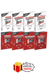 Koray Varol Yayınları - 8.Sınıf Türkçe Matematik Fen İnkılap Temel ve Plus Soru Bankası Seti 8 Kitap Koray Varol Yayınları