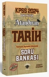 Atandıran Yayıncılık - Atandıran 2024 KPSS Tarih Soru Bankası Çözümlü - Cüneyt Koşanay Atandıran Yayıncılık