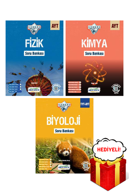 AYT Fizik Kimya Biyoloji Soru Bankası Fen Bilimleri Seti Okyanus Yayınları