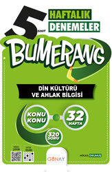 Günay Yayınları 5. Sınıf Bumerang Haftalık Din Kültürü ve Ahlak Bilgisi Denemeleri - Thumbnail