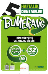 Günay Yayınları 5. Sınıf Bumerang Haftalık Din Kültürü ve Ahlak Bilgisi Denemeleri - Thumbnail