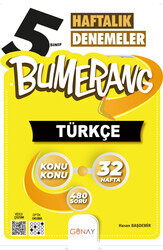 Günay Yayınları 5. Sınıf Bumerang Haftalık Türkçe Denemeleri - Thumbnail
