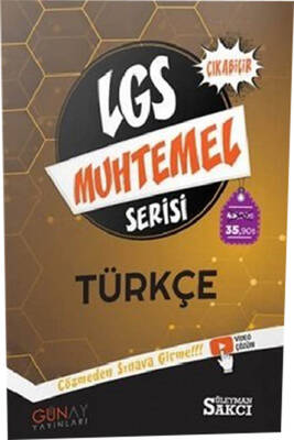 Günay Yayınları 8. Sınıf Türkçe Muhtemel Soru Bankası