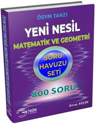 Gür Yayınları - Gür YKS TYT AYT Matematik Geometri Soru Havuzu Seti 800 Soru Gür Yayınları