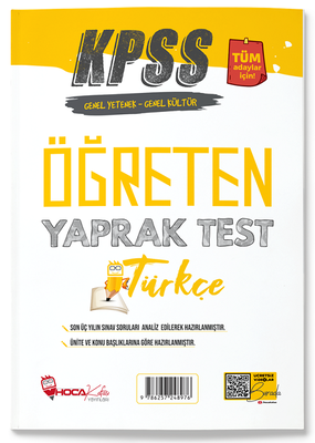 Hoca Kafası KPSS Türkçe Öğreten Yaprak Test Hoca Kafası Yayınları