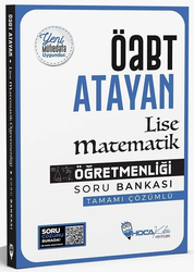Hoca Kafası Yayınları - Hoca Kafası ÖABT Lise Matematik Öğretmenliği Atayan Soru Bankası Çözümlü Hoca Kafası Yayınları