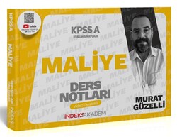 İndeks Akademi Yayıncılık - İndeks Akademi 2024 KPSS A Grubu Maliye Video Ders Notları - Murat Güzelli İndeks Akademi Yayıncılık