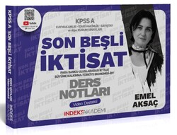 İndeks Akademi Yayıncılık - İndeks Akademi 2024 KPSS A Grubu İktisat Son Beşli Video Ders Notları - Emel Aksaç İndeks Akademi Yayıncılık