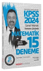 İndeks Akademi Yayıncılık - İndeks Akademi 2024 KPSS Matematik 15 Deneme Çözümlü - Metin Şimşek İndeks Akademi Yayıncılık