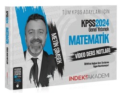 İndeks Akademi Yayıncılık - İndeks Akademi 2024 KPSS Matematik Video Ders Notları - Metin Şimşek İndeks Akademi Yayıncılık