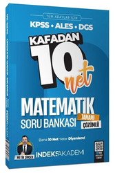 İndeks Akademi Yayıncılık - İndeks Akademi 2024 KPSS Matematik Kafadan 10 Net Soru Bankası Çözümlü - Metin Şimşek İndeks Akademi Yayıncılık