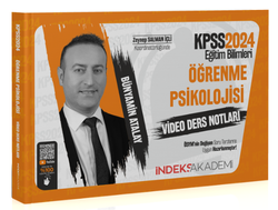 İndeks Akademi Yayıncılık - İndeks Akademi 2024 KPSS Eğitim Bilimleri Öğrenme Psikolojisi Video Ders Notları - Bünyamin Atalay İndeks Akademi Yayıncılık