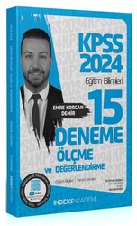 İndeks Akademi Yayıncılık - İndeks Akademi 2024 KPSS Eğitim Bilimleri Ölçme ve Değerlendirme 15 Deneme Çözümlü - Emre Korcan Demir İndeks Akademi Yayıncılık