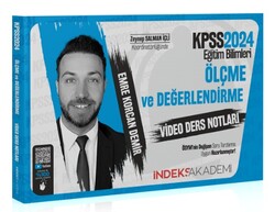 İndeks Akademi Yayıncılık - İndeks Akademi 2024 KPSS Eğitim Bilimleri Ölçme ve Değerlendirme Video Ders Notları - Emre Korcan Demir İndeks Akademi Yayıncılık