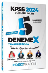 İndeks Akademi Yayıncılık - İndeks Akademi 2024 KPSS Eğitim Bilimleri 5 DenemeX Fasikül Çözümlü İndeks Akademi Yayıncılık