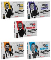 İndeks Akademi Yayıncılık - İndeks Akademi 2024 KPSS Genel Yetenek Genel Kültür Video Ders Notları 5 li Set İndeks Akademi Yayıncılık