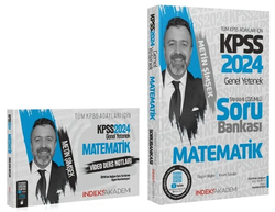 İndeks Akademi Yayıncılık - İndeks Akademi 2024 KPSS Matematik Video Ders Notları + Soru Bankası 2 li Set - Metin Şimşek İndeks Akademi Yayıncılık