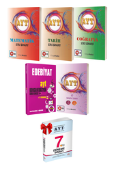 Kitap Vadisi Yayınları - Kitap Vadisi AYT Eşit Ağırlık Matematik Coğrafya Edebiyat Tarih SB ve AYT Deneme Seti Deneme Hediye