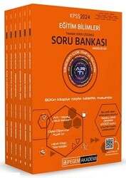 Pegem Yayınları - Pegem 2024 KPSS Eğitim Bilimleri Soru Bankası Video Çözümlü Modüler Set Pegem Akademi Yayınları