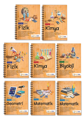 Hiper Zeka Yayınları - TYT-AYT Fizik Kimya Biyoloji Matematik Geometri İçi Dolu Defter Seti Hiper Zeka