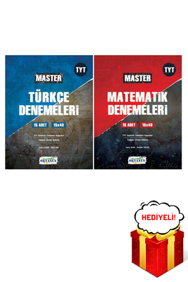 TYT Matematik Türkçe Master 15'li Branş Denemeleri Seti Okyanus Yayınları